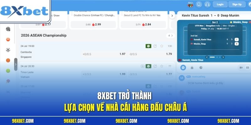 8XBET – Nhà Cái Uy Tín Lâu Năm Với Nhiều Thể Loại Game Cá Cược 2 8XBET trở thành lựa chọn về nhà cái hàng đầu châu Á