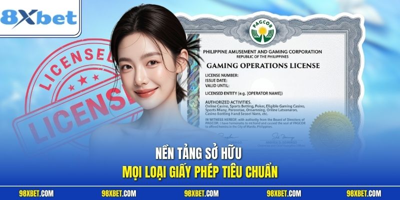 8XBET – Nhà Cái Uy Tín Lâu Năm Với Nhiều Thể Loại Game Cá Cược 3 Nền tảng sở hữu mọi loại giấy phép tiêu chuẩn